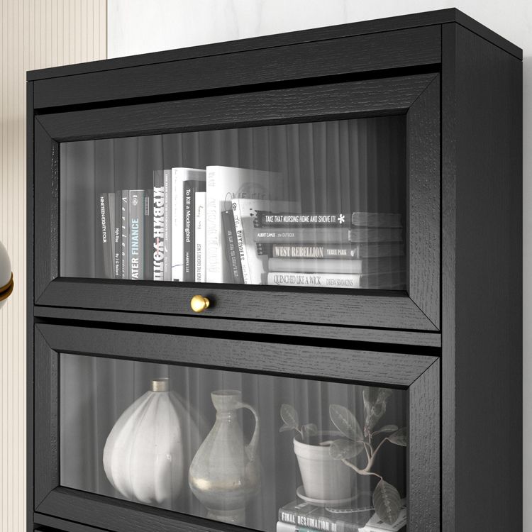Modern Style Bookcase Standard Closed Back Wooden Bookshelf with Doors Clearhalo 'Bookcases' 'furn' 'furn_bookcases' 'Furniture' 'Office Furniture' 1200x1200_12744864-f24b-4048-bb11-4602a5a176aa
