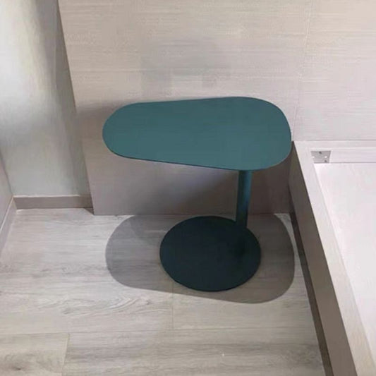 19.69 "A largo geometrico lato metallico tavolo moderno della metà del secolo tavolo da piedistallo