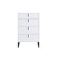 Commode contemporaine de 13,65 pouces de largeur avec 3/4/5 tiroirs