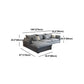 Light-grey Contemporary Sectional Stain-Resistant Living Room Solid Wood Sofa