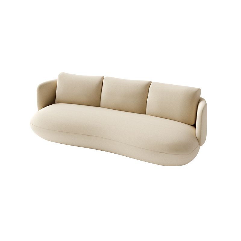 Contemporain 29.5 "H Couleur de couleur solide Linn Tuxedo bras SOFA pour le salon