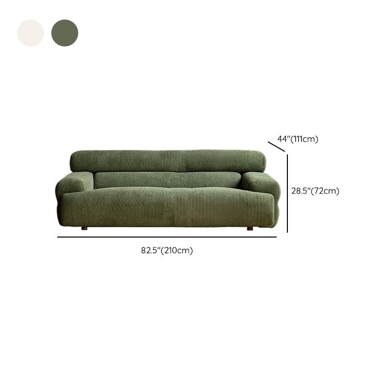 リビングルーム用のタイトなシートフォームソリッドカラー木製埋め込み式アームソファ