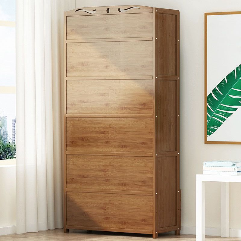 Modern Bamboo Shelf Bookcase Brown Closed Back Book Shelf for Study Room Clearhalo 'Bookcases' 'furn' 'furn_bookcases' 'Furniture' 'Office Furniture' 1200x1200_1277ea39-c933-4e79-a41a-50e09ad16acc