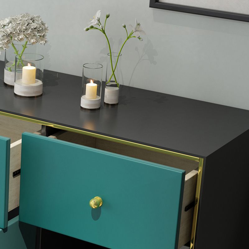 47.5"L Wood Dining Room Sideboard Cabinet Modern Credenza with Storage and Drawer Clearhalo 'buffet_sideboard' 'Buffets & Sideboards' 'furn' 'furn_buffet_sideboard' 'Furniture' 'Kitchen & Dining Furniture' 1200x1200_1278bd90-8746-4707-a407-242782be774f