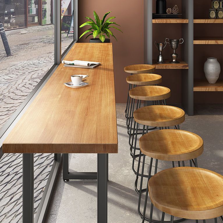 Modern Style Dining Wooden Table Bar Counter Table for Kitchen Clearhalo 'Bar Furniture' 'Bar Tables' 'bar_tables' 'furn' 'furn_bar_tables' 'Furniture' 'furniture_bar_tables' 'Kitchen & Dining Furniture' 1200x1200_12793f0c-9215-4212-af9c-d382cfcd66a6
