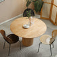 Table à manger ronde de style contemporain table de restauration en bois massif pour cuisine à la maison