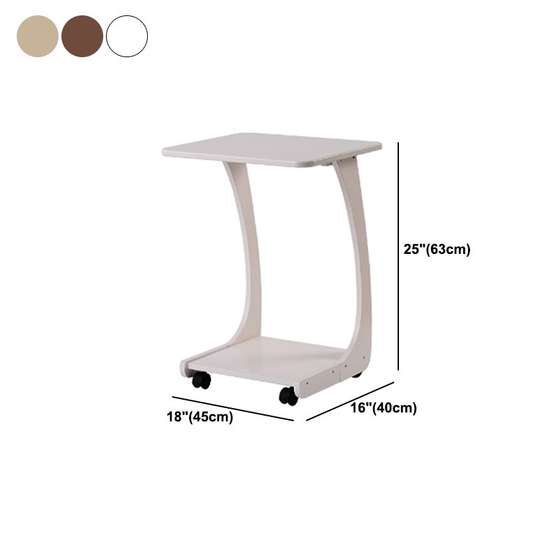 Nordic Style Cocktail Table Walnut/white/wood Rubber Wood Rectangular Coffee Table Clearhalo 'Coffee & Accent Tables' 'Coffee Tables' 'coffee_tables' 'Furniture' 'furniture_coffee_tables' 'Living Room Furniture' 1200x1200_127d887b-6c57-4df9-9762-45837c76ff6d