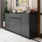 Sideboard in legno ingegnerizzato in stile moderno con 2-disegno e 4 porte