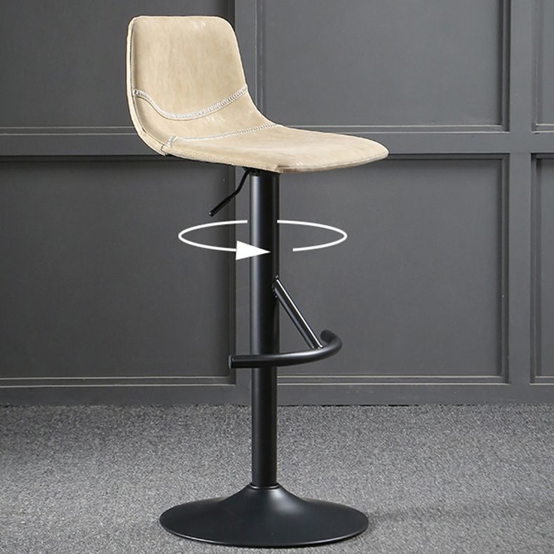 Modern Metal Dining Kitchen Room Armless Stool Low Back Bar Stool Clearhalo 'Bar Furniture' 'Bar Stools' 'bar_stools' 'furn' 'furn_bar_stools' 'Furniture' 'furniture_bar_stools' 'Kitchen & Dining Furniture' 1200x1200_12806be6-83f7-4a97-a6ff-58e6d28f9b16