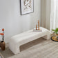 Contemporary Upholstered Bench Home Seating Bench in White with Legs Clearhalo 'Benches' 'Chairs & Seating' 'furn' 'furn_benches' 'Furniture' 'Living Room Furniture' 1200x1200_1280d7b5-f576-4ce9-b758-96369b6c7804