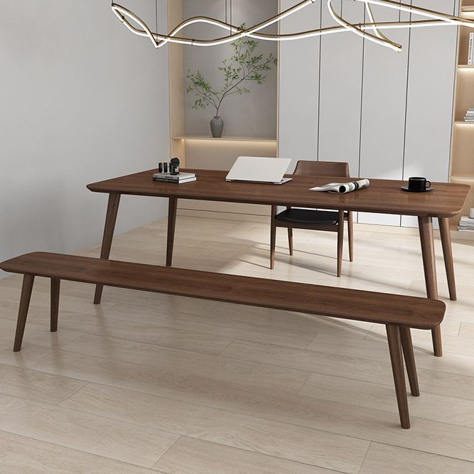 Massivholz Industrial Meeting Schreibtisch Rechteck fester Bürotisch