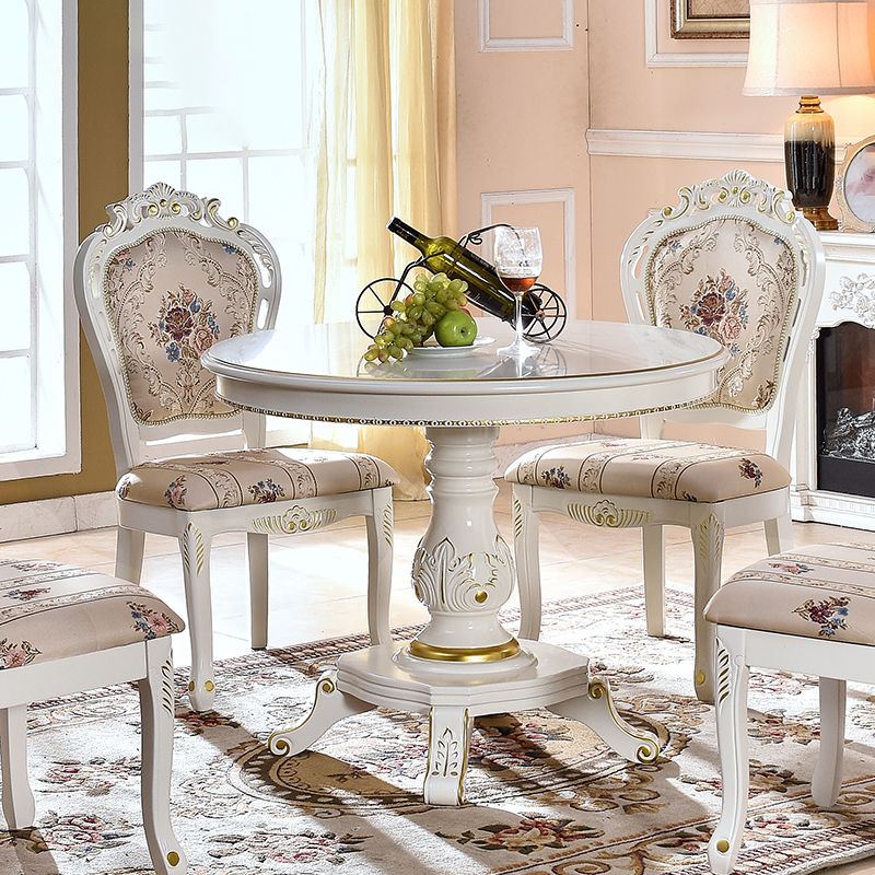 Victorian Upholstered Home Side Chair King Louis Back Matte Finish Dining Chair (Set of 2) Clearhalo ' kitchen&dining_furn' 'Dining Chairs' 'Dining Tables & Seating' 'dining_chair' 'furn' 'furn_dining_chair' 'Furniture' 'furniture_dining_chair' 'Kitchen & Dining Furniture' 'kitchen' 1200x1200_1282469a-dfd0-47d6-87ca-b82399675999