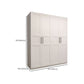 Engineered Wood Wardrobe Armoire Modern White Wardrobe Cabinet