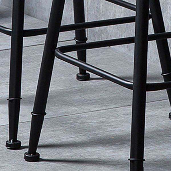 Industrial Style Backrest Counter Stool Iron Cafe Bar Stool with Seat and Pedal Clearhalo 'Bar Furniture' 'Bar Stools' 'bar_stools' 'furn' 'furn_bar_stools' 'Furniture' 'Kitchen & Dining Furniture' 1200x1200_12847ec6-f9e0-497f-960e-6158dd186c92