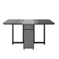 Rectangle Mid-Century Modern Dining Table Drop-Leaf Table with Ash Solid Wood Base,59"L x 29.1"H Clearhalo ' dining_table' 'Dining Tables & Seating' 'Dining Tables' 'furn' 'furn_dining_table' 'Furniture' 'furniture_dining_table' 'Kitchen & Dining Furniture' 'kitchen&dining_furn' 'kitchen' 'kitchen_dining_table' 1200x1200_12877189-8c45-410c-bbcb-9bfa1e8c0510