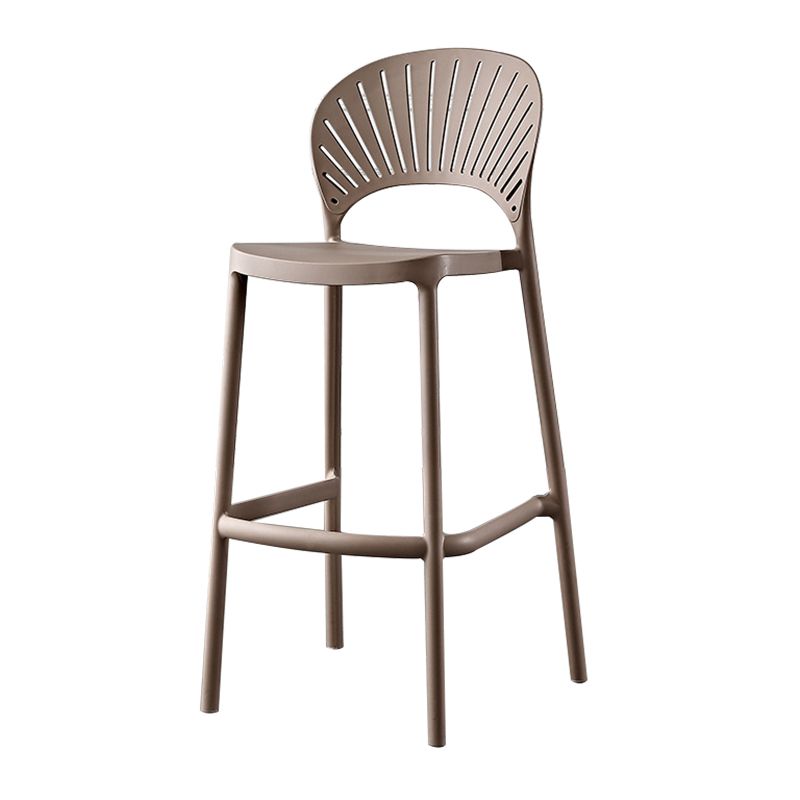 Contemporary Stackable Counter Stools Colorful Indoor Bar Stool, Set of 4 Clearhalo 'Bar Furniture' 'Bar Stools' 'bar_stools' 'furn' 'furn_bar_stools' 'furniture_bar_stools' 'Kitchen & Dining Furniture' 'kitchen&dining_furn' 'kitchen' 'kitchen_furn' Furniture' 1200x1200_128c3971-4f72-48d2-a253-525e04dbb26b
