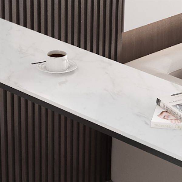 Stone Bar Dining Table Modern Rectangle Bar Table with Trestle Pedestal for Living Room Clearhalo 'Bar Furniture' 'Bar Tables' 'bar_tables' 'furn' 'furn_bar_tables' 'Furniture' 'furniture_bar_tables' 'Kitchen & Dining Furniture' 1200x1200_128dbc4d-0238-4fa8-81f2-bfd1becee3ae
