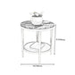 Contemporary Style Round Side End Table Metal Frame Side Table Clearhalo 'Coffee & Accent Tables' 'End & Side Tables' 'end_side_table' 'end_side_tables' 'furn' 'furn_end_side_tables' 'Furniture' 'furniture_end_side_table' 'Living Room Furniture' 1200x1200_129101e8-70c2-47e9-917a-6d1d4fd31046
