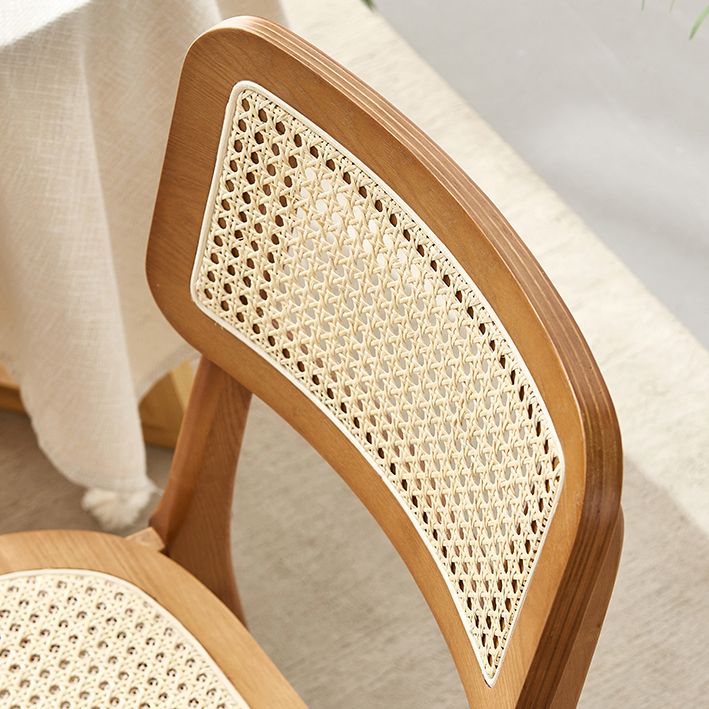 Glam Rattan Patio Dining Chair Open Back Dining Side Chair for Dining Room Clearhalo 'Dining Chairs' 'Dining Tables & Seating' 'dining_chair' 'furn' 'furn_dining_chair' 'Furniture' 'furniture_dining_chair' 'Kitchen & Dining Furniture' 1200x1200_12928a9d-b146-4fc5-8ef1-4c031189db59