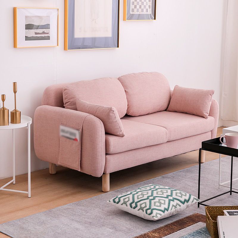 Scandinavian Loveseat with Two Pillow Back and Storage for Apartment Clearhalo 'Furniture' 'furniture_sofas' 'Living Room Furniture' 'Sofa' 'sofas' 1200x1200_1292f29e-6531-467e-9145-011b05f611d2