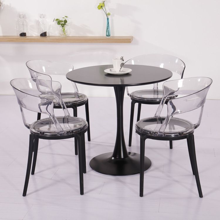 Contemporary Plastic Restaurant Side Chair Clear Open Back Dining Chair Clearhalo ' kitchen&dining_furn' 'Dining Chairs' 'Dining Tables & Seating' 'dining_chair' 'furn' 'furn_dining_chair' 'Furniture' 'furniture_dining_chair' 'Kitchen & Dining Furniture' 'kitchen' 1200x1200_12975138-f21c-477d-a80d-26eb8d88bc03