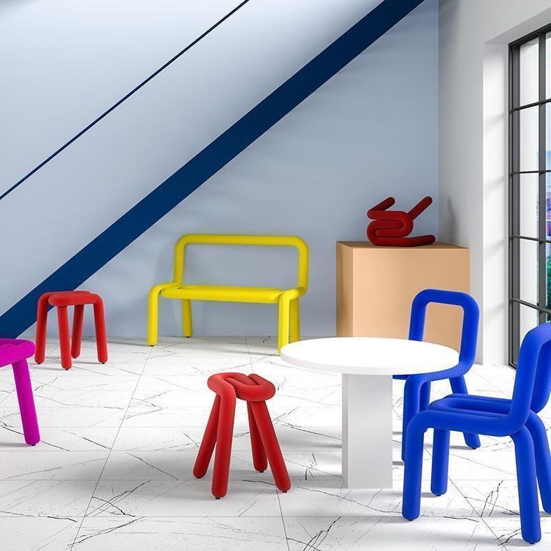 Designer stijl armloze stoel open terug naar huis eetstoel stoel