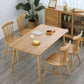 Rectangle Oak Wood Dining Table in Nature Modern Kitchen Table with 4 Legs Clearhalo ' dining_table' 'Dining Tables & Seating' 'Dining Tables' 'furn' 'furn_dining_table' 'Furniture' 'furniture_dining_table' 'Kitchen & Dining Furniture' 'kitchen&dining_furn' 'kitchen' 'kitchen_dining_table' 1200x1200_129a74b8-6e0c-4117-885a-f516454eea4e