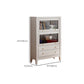 Wood  Standard  Bookcase Closed Back Contemporary Bookshelf with Drawers