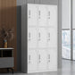 Steel Wardrobe Armoire Contemporary White Storage Cabinet for Home