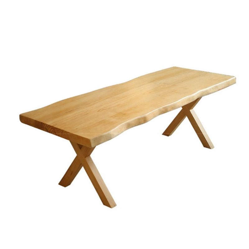Pièces modernes 1/5 pièces Ensemble de restauration Rectangle Table à manger en bois en bois pour cuisine
