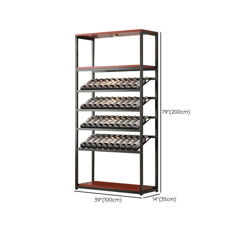 Contemporary Floor Bottle Wine Rack Single Black Metal Wine Holder Clearhalo 'furn' 'furn_wine_racks' 'Furniture' 'Kitchen & Dining Furniture' 'Wine Racks' 'wine_racks' 1200x1200_129f2051-48f4-4f13-b38a-66ddd9df41cc