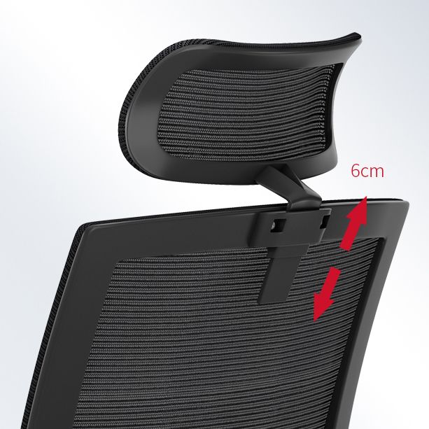 Silla de oficina de estilo moderno brazos fijos sin silla de escritorio angustiante