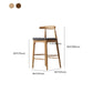 Faux Leather Dining Stools Industrial Style Bar Stool with Solid Wood Base Clearhalo 'Bar Furniture' 'Bar Stools' 'bar_stools' 'furn' 'furn_bar_stools' 'Furniture' 'Kitchen & Dining Furniture' 1200x1200_12a0d2bb-2662-47cd-a194-3fabc6330f8b