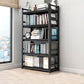 Metal Open Etagere Bookshelf Black Industrial Vertical Bookshelf for Home Clearhalo 'Bookcases' 'furn' 'furn_bookcases' 'Furniture' 'furniture_bookcases' 'kitchen' 'kitchen_bookcases' 'Living Room Furniture' 'Office Furniture' 1200x1200_12a0d75e-8320-4cdd-8dee-8a458528ce1b