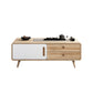 Table basse simple Natural 1 Table de cocktail moderne à 1 porte avec rangement