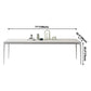 Modern White Sintered Stone Dining Table Rectangle Home Use Table with 4 Legs Clearhalo ' dining_table' 'Dining Tables & Seating' 'Dining Tables' 'Furniture' 'furniture_dining_table' 'Kitchen & Dining Furniture' 'kitchen&dining_furn' 'kitchen' 'kitchen_dining_table' 1200x1200_12a2503b-bb15-402b-b312-3af35f595e56