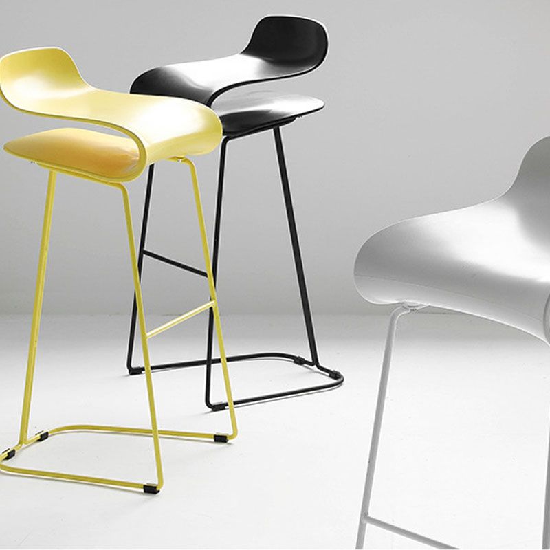 Nordic Stainless Steel Barstool Simple Indoor Tall Stool with Plastic Seat Clearhalo 'Bar Furniture' 'Bar Stools' 'bar_stools' 'furn' 'furn_bar_stools' 'furniture_bar_stools' 'Kitchen & Dining Furniture' 'kitchen&dining_furn' 'kitchen' 'kitchen_furn' Furniture' 1200x1200_12a37702-bfff-4bec-85b7-80305047f969