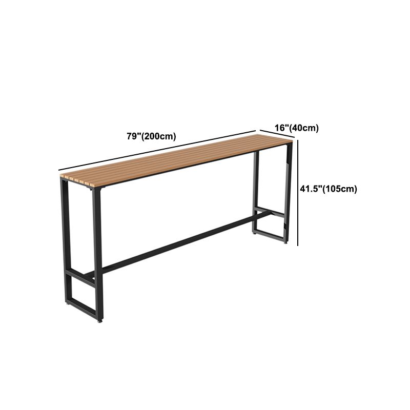 Industrial Bar Table Set 1/2/5 Pcs Rectangular Bar Table and Stools Clearhalo 'Bar Furniture' 'furn' 'furn_home_bar_bar_sets' 'Furniture' 'Home Bars & Bar Sets' 'home_bar_bar_sets' 'Kitchen & Dining Furniture' 1200x1200_12a38c2a-0162-4d4b-93ab-e1839f00442f