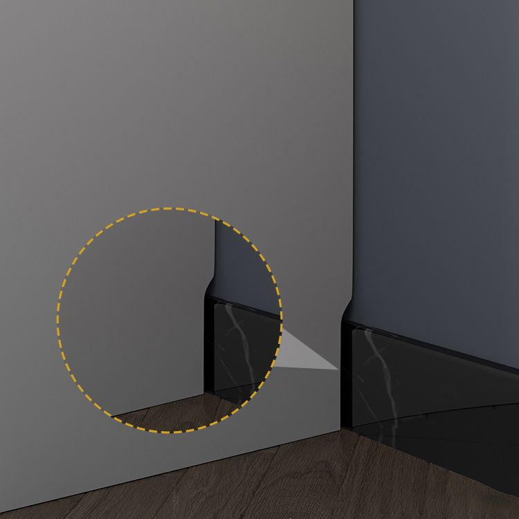 Kleiderschrank im zeitgenössischen Stil grau Farbe Holzgarderobe Schrank mit Regalen