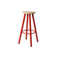 Modern Round Bar & Counter Stool Dining Room Footrest Wood Counter-height Stool