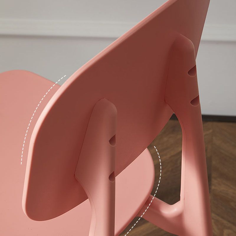 Scandinavian Design Open Back Dining Side Chair Plastic Dining Armless Chair Clearhalo ' kitchen&dining_furn' 'Dining Chairs' 'Dining Tables & Seating' 'dining_chair' 'furn' 'furn_dining_chair' 'Furniture' 'furniture_dining_chair' 'Kitchen & Dining Furniture' 'kitchen' 1200x1200_12a3f5b5-47a2-420d-83e4-e9e5aaebab6d