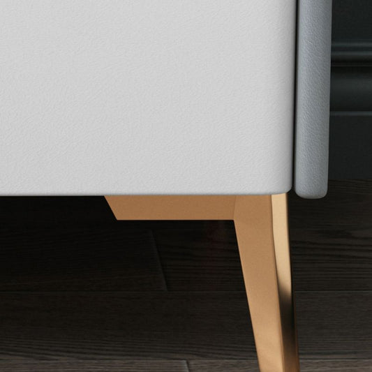 Moderne 20 Zoll H Night Tischstein Top 2-Drawer-Aufbewahrung Nachttisch mit Beinen