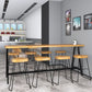 Industrial Style Bar Table Set 1/2/9 Pieces Rectangle Solid Wood Counter Set Clearhalo 'Bar Furniture' 'furn' 'furn_home_bar_bar_sets' 'Furniture' 'Home Bars & Bar Sets' 'home_bar_bar_sets' 'Kitchen & Dining Furniture' 1200x1200_12a48b1d-e229-433b-b21a-48bbb7b67f28