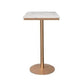 Glam White Faux Marble Pub Bar Table Indoor Iron Bar Dining Table with Single Pedestal Clearhalo 'Bar Furniture' 'Bar Tables' 'bar_tables' 'furn' 'furn_bar_tables' 'Furniture' 'furniture_bar_tables' 'Kitchen & Dining Furniture' 1200x1200_12a6730d-f616-4323-8760-73230fbe3341