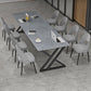 Rectangle Dinette Table Industrial Stone Dinner Room Kitchen Table for Indoor Clearhalo ' dining_table' 'Dining Tables & Seating' 'Dining Tables' 'furn' 'furn_dining_table' 'Furniture' 'furniture_dining_table' 'Kitchen & Dining Furniture' 'kitchen&dining_furn' 'kitchen' 'kitchen_dining_table' 1200x1200_12a69c2b-c1e7-45e6-bd52-ead552970677