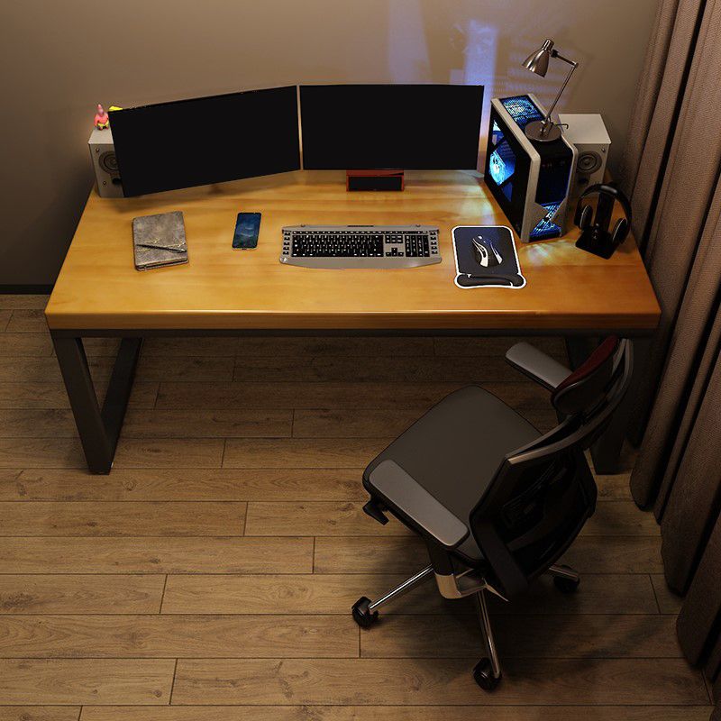 Solid Wood Writing Desk Contemporary Rectangular Office Desk Clearhalo 'furn' 'furn_office_desk' 'Furniture' 'Office Desks' 'Office Furniture' 'office_desk' 1200x1200_12a837c8-75d1-4d76-bdbc-4719e6da8d53