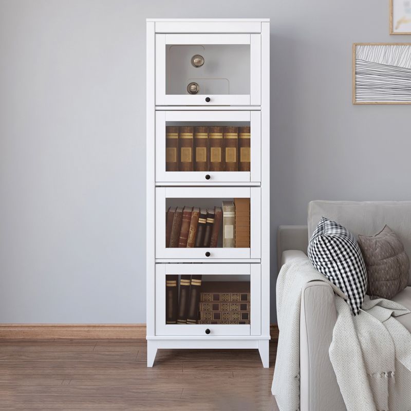 Engineered Wood Standard Bookcase Contemporary Bookcase With Doors Clearhalo 'Bookcases' 'furn' 'furn_bookcases' 'Furniture' 'furniture_bookcases' 'kitchen' 'kitchen_bookcases' 'Living Room Furniture' 'Office Furniture' 1200x1200_12a945aa-948d-4c7c-8a1c-5668b7bae634