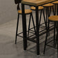 Industrial 1/2/6/11 Pieces Solid Wood Bar Table Set Fixed Counter Set for Home Use Clearhalo 'Bar Furniture' 'furn' 'furn_home_bar_bar_sets' 'Furniture' 'Home Bars & Bar Sets' 'home_bar_bar_sets' 'Kitchen & Dining Furniture' 1200x1200_12a96e1e-63fa-4fc0-a10a-63f4277650af