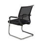 Modern Armless Upholstered Office Chair Steel No Wheels Office Chair