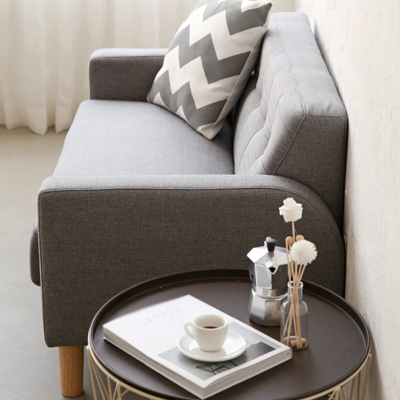 標準的なビスケットバックセッピーソファコンテンポラリースクエアアームセッピーラブシート